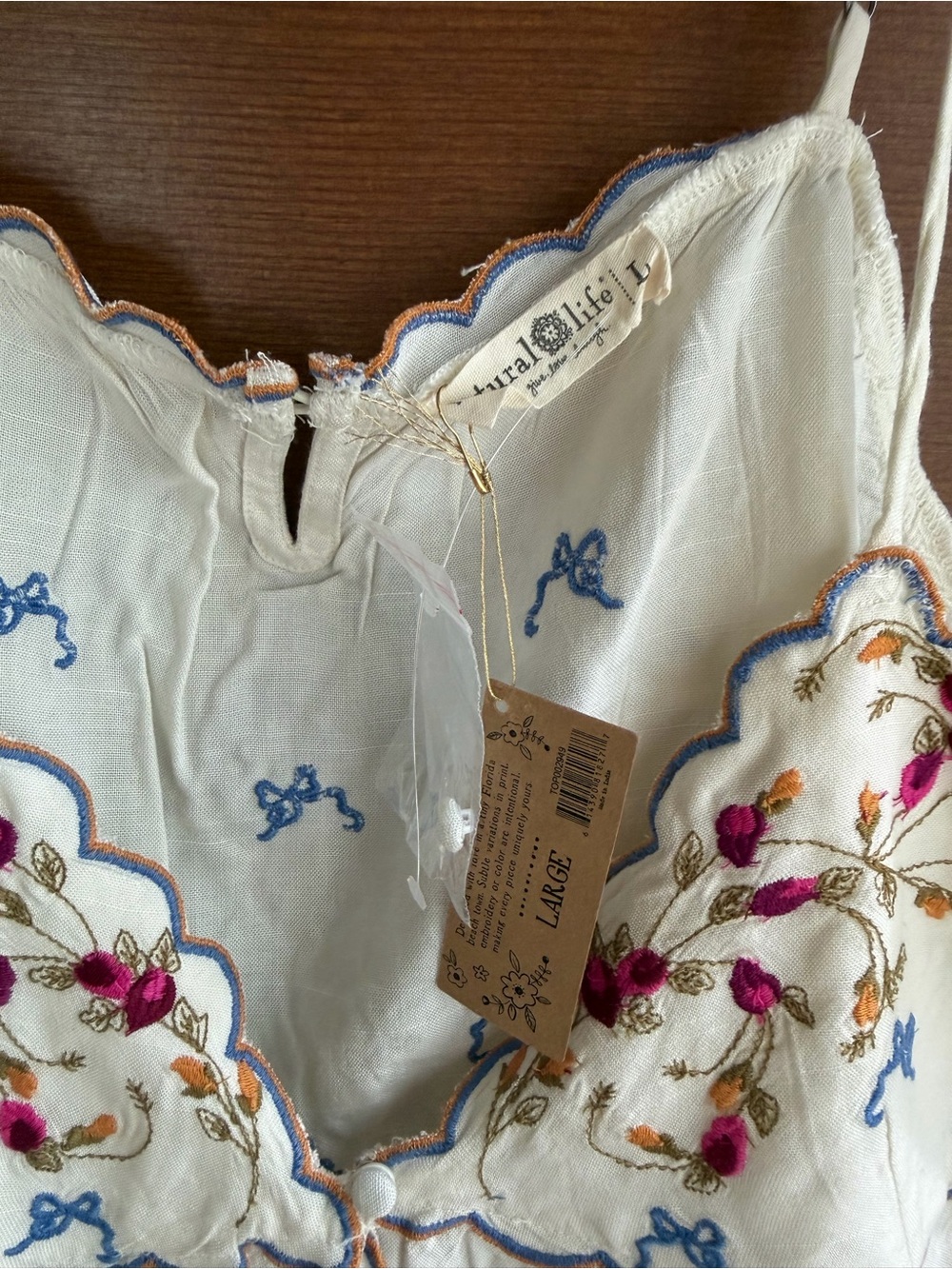 Natural Life Estelle Embroidered Tank - Picture 3 of 5